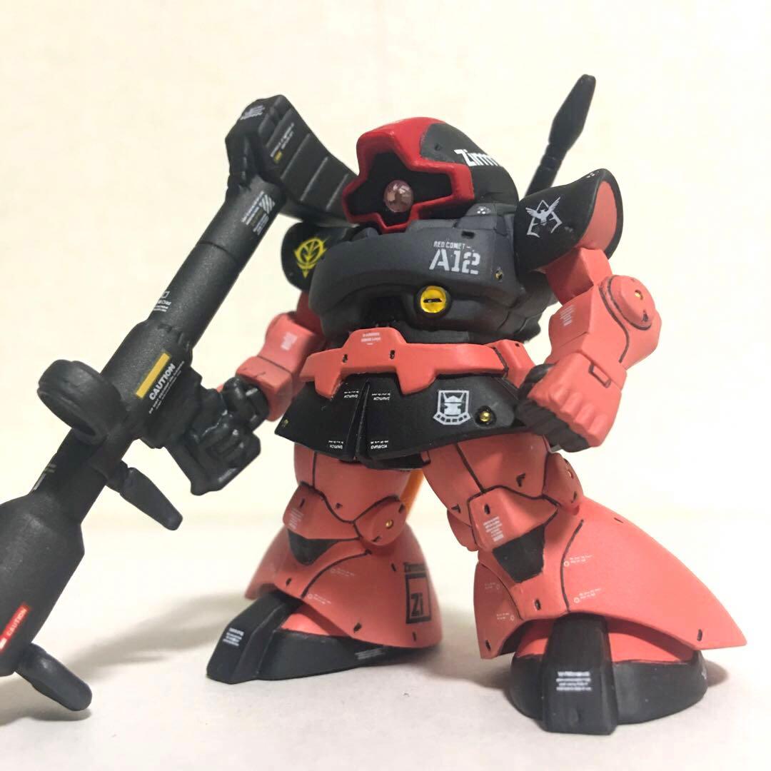 ガンダム コンバージ ドム リペイント シャア専用ドム