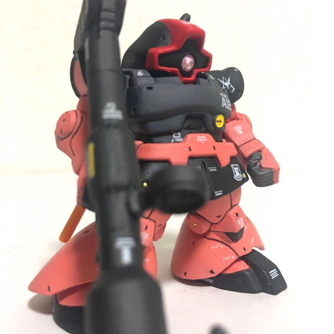 ガンダム コンバージ ドム リペイント シャア専用ドム