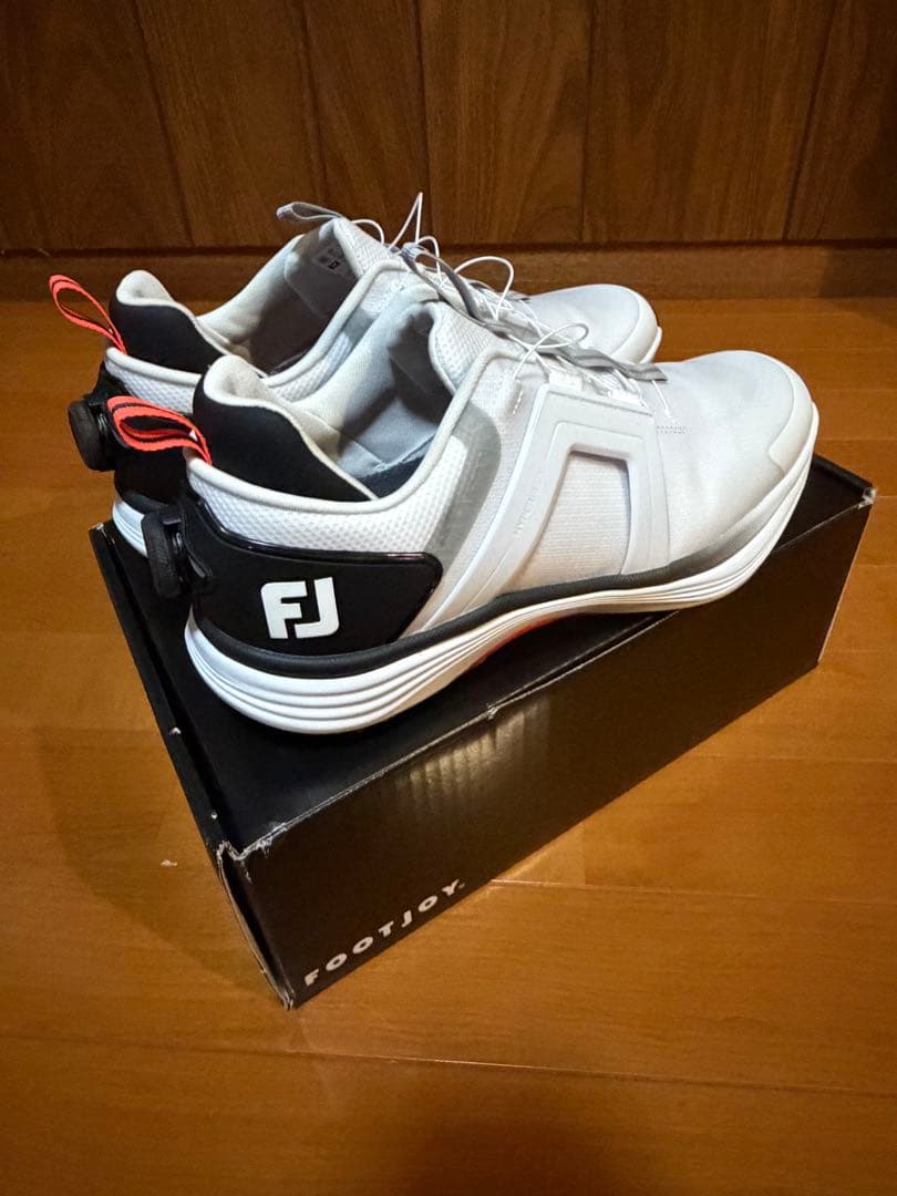 美品 1回着　フットジョイ FootJoyハイパーフレックス BOA 白27.5