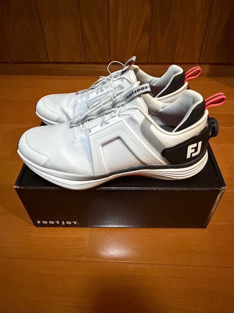 美品 1回着　フットジョイ FootJoyハイパーフレックス BOA 白27.5