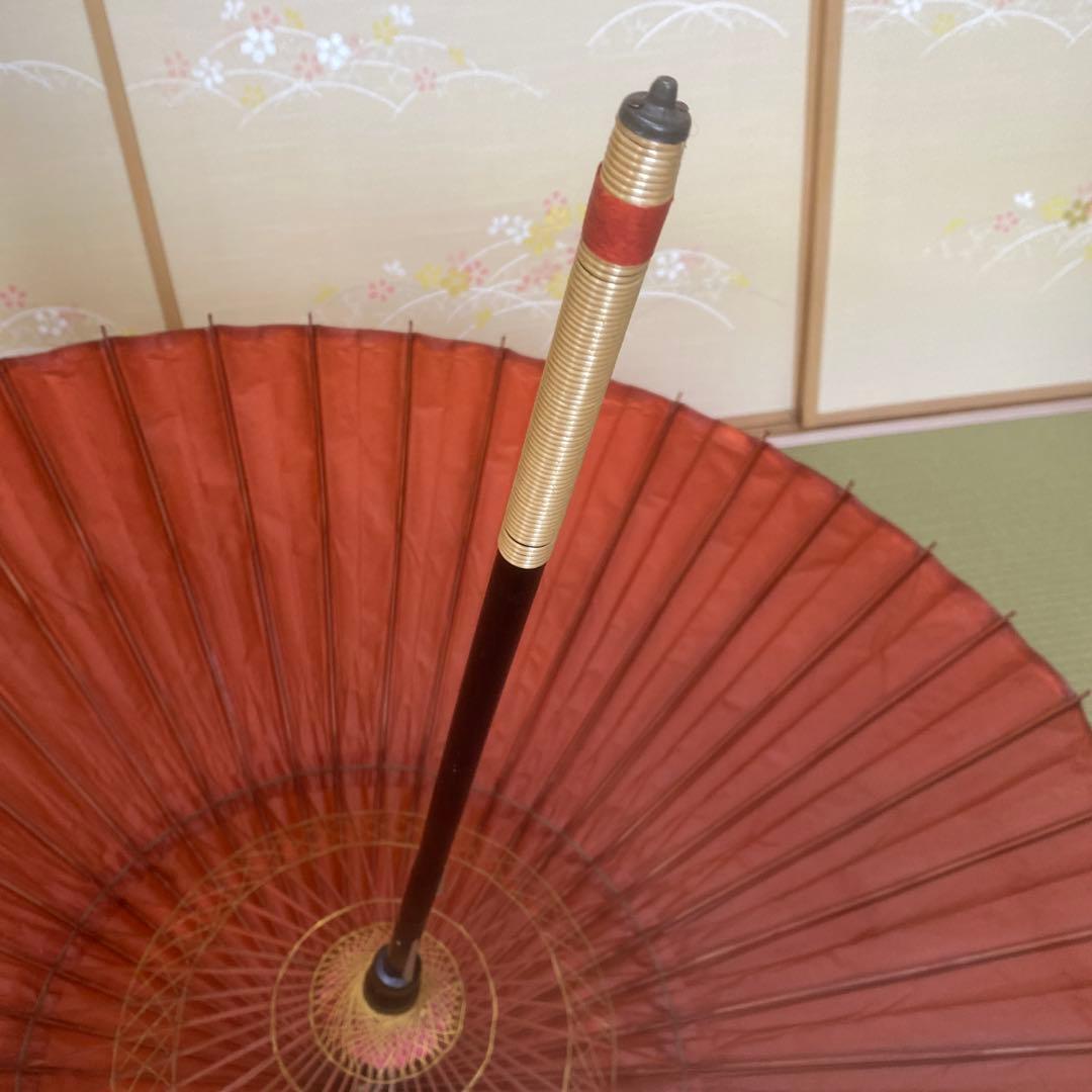 舞踊傘 赤 和傘　　直径116cm
