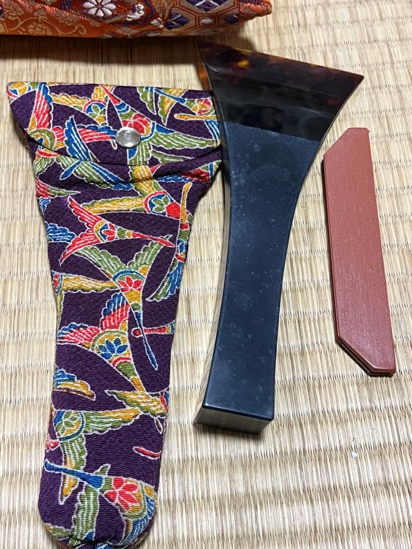 三味線バチ 3本セット　元箱付き　白象印など