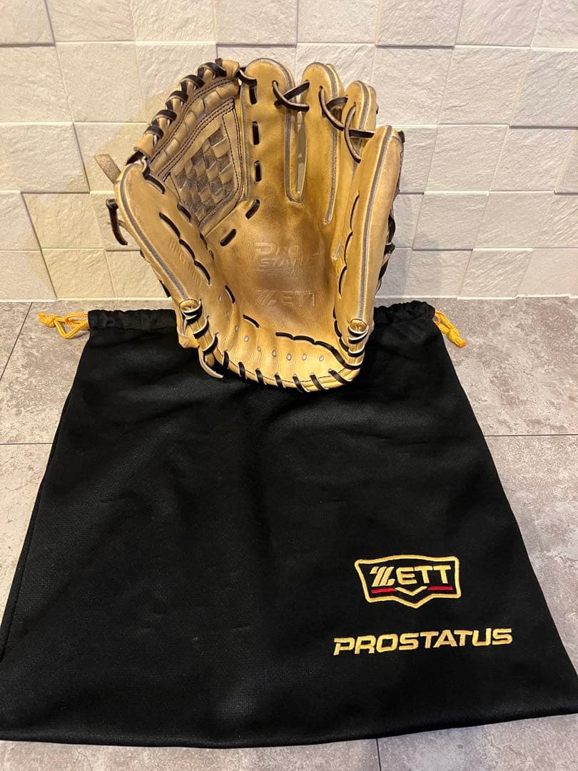 ZETT PROSTATUS 硬式グローブ キャメル