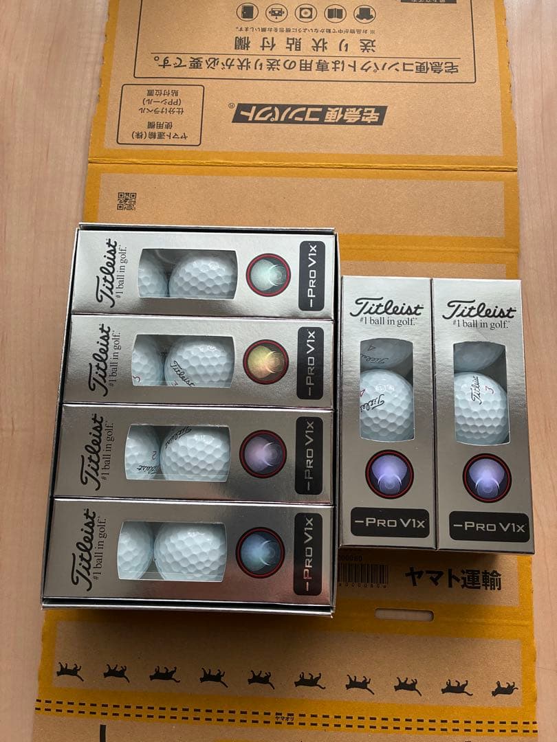 Titleist Pro V1x ゴルフボール 18個 6スリーブ