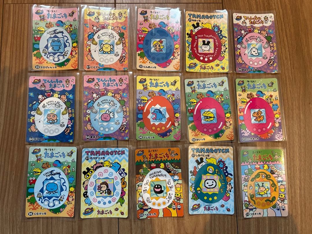 初期たまごっちカード•シールダス•ジャンボカード 平成レトロ 非売品73枚セット