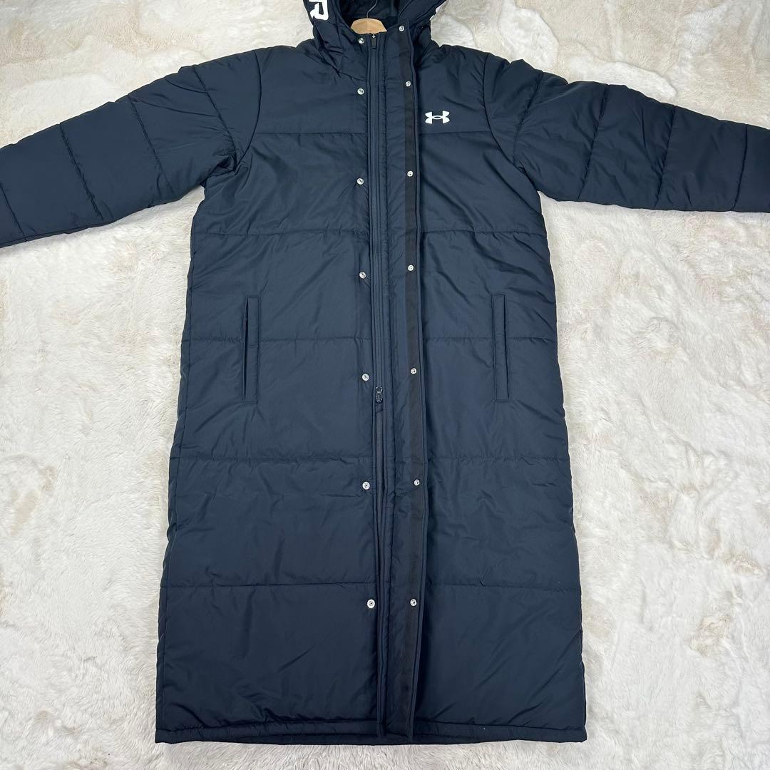 ✨美品✨アンダーアーマー STORM 中綿ベンチコート XXL 撥水 防寒 黒