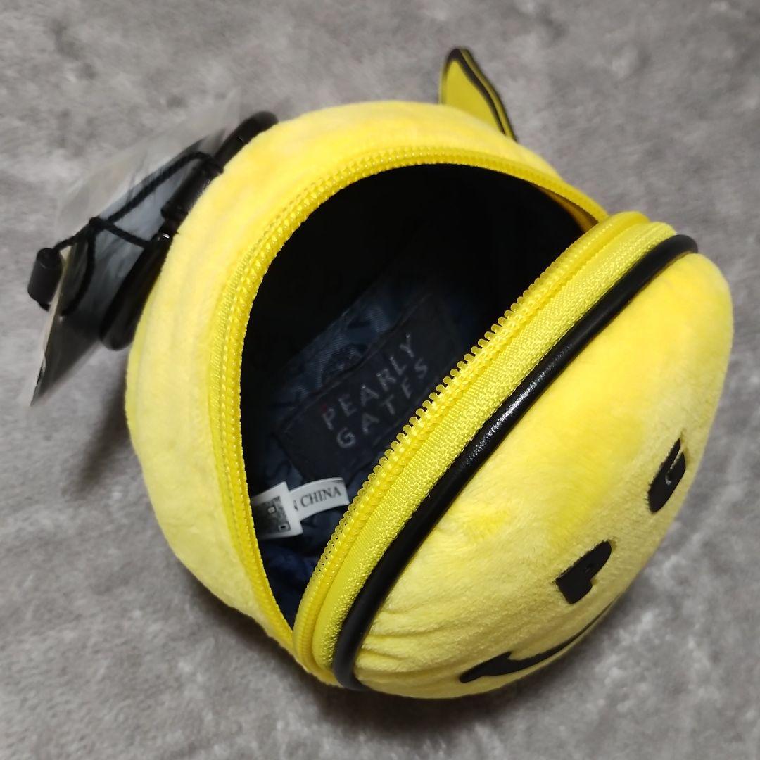 PEARLY GATES 2025 限定 PG SMILE 丸ポーチ イエロー