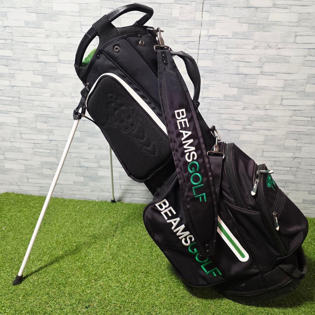 ビームス ゴルフ BEAMS GOLF スタンド式 キャディバッグ ブラック