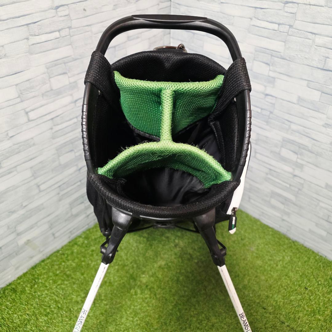ビームス ゴルフ BEAMS GOLF スタンド式 キャディバッグ ブラック
