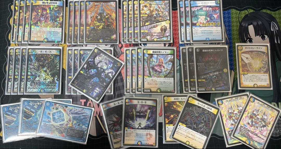 逆アポロ40枚デッキ＋入れ替え用パーツ7枚　キャラスリ、オーバースリーブ付き
