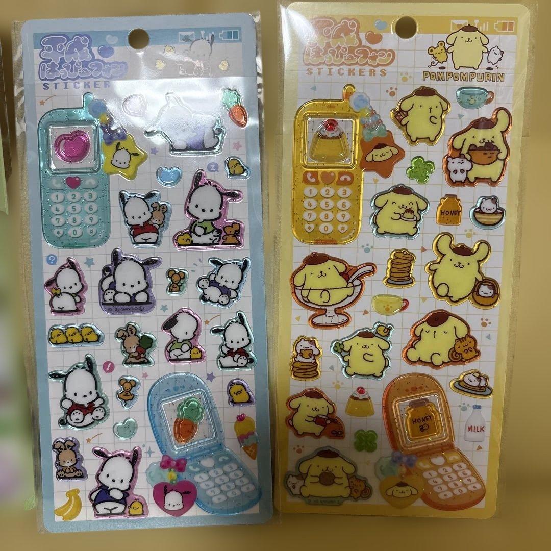 新作　平成はっぴーフォン8枚セット　サンリオ　モンチッチ