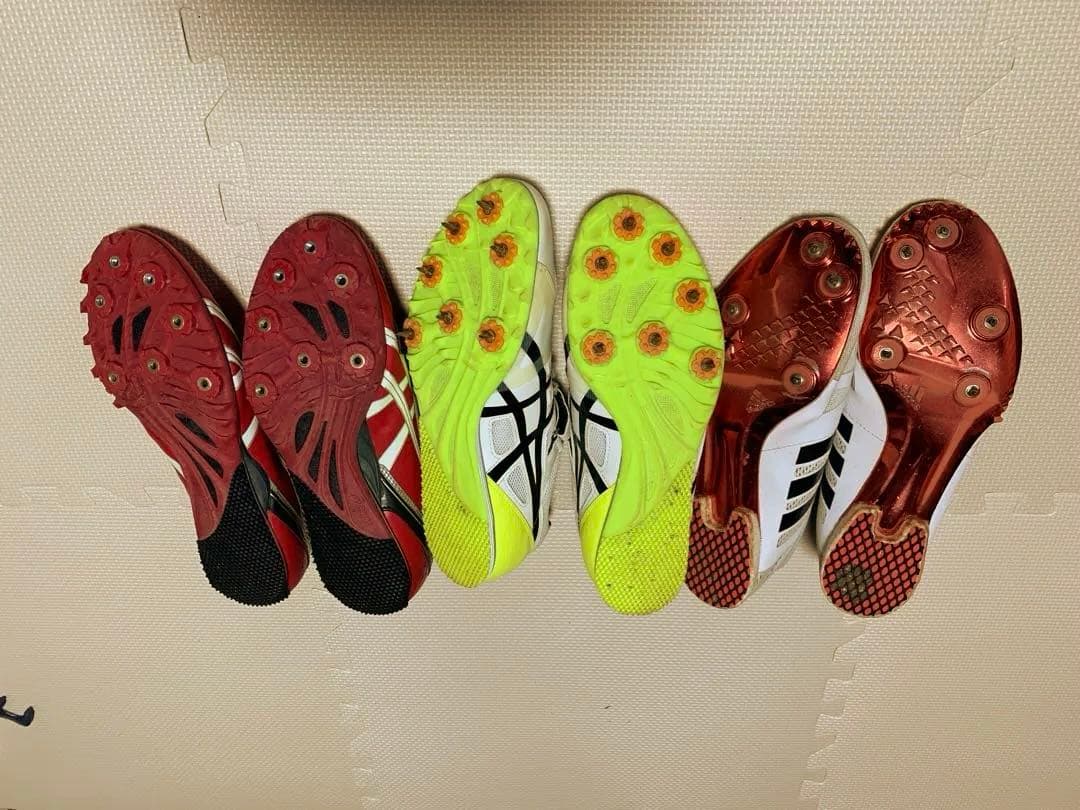 ASICS 陸上競技用スパイクシューズ ホワイト/ブラック