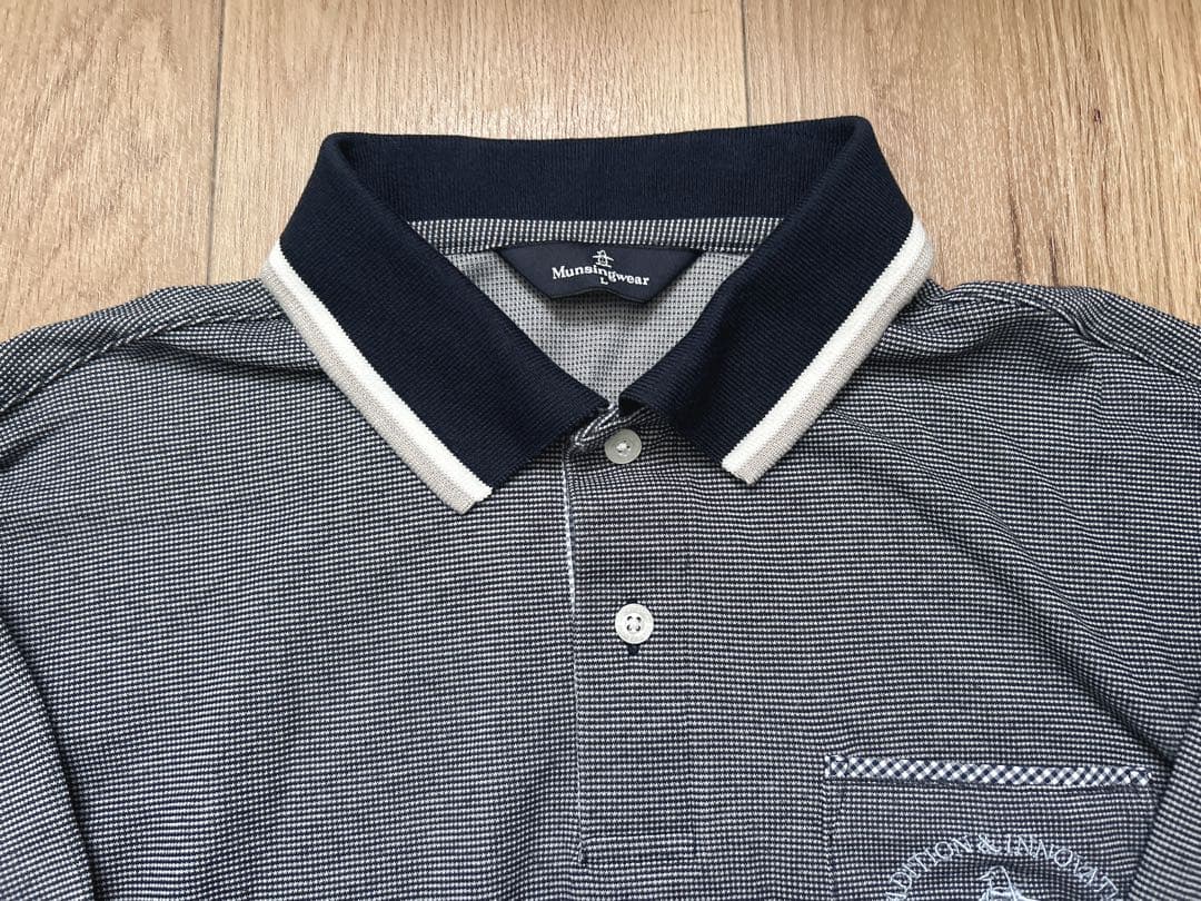 Munsingwear 長袖　ポロシャツ　Lサイズ