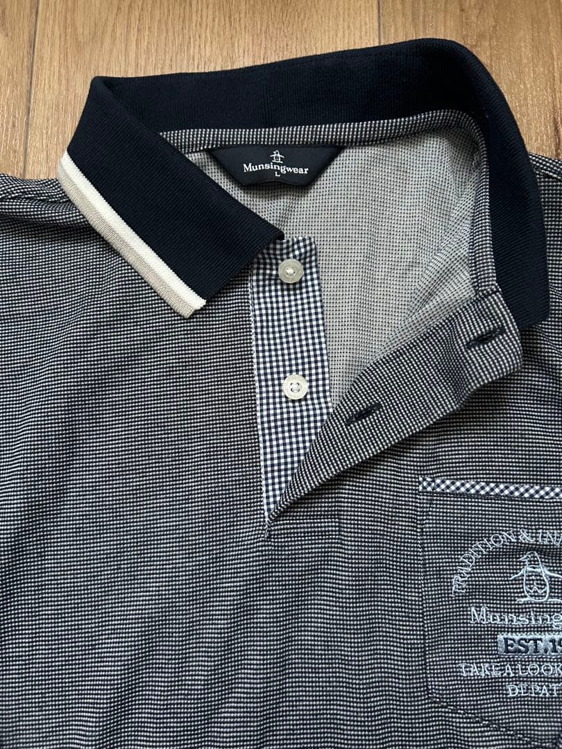Munsingwear 長袖　ポロシャツ　Lサイズ