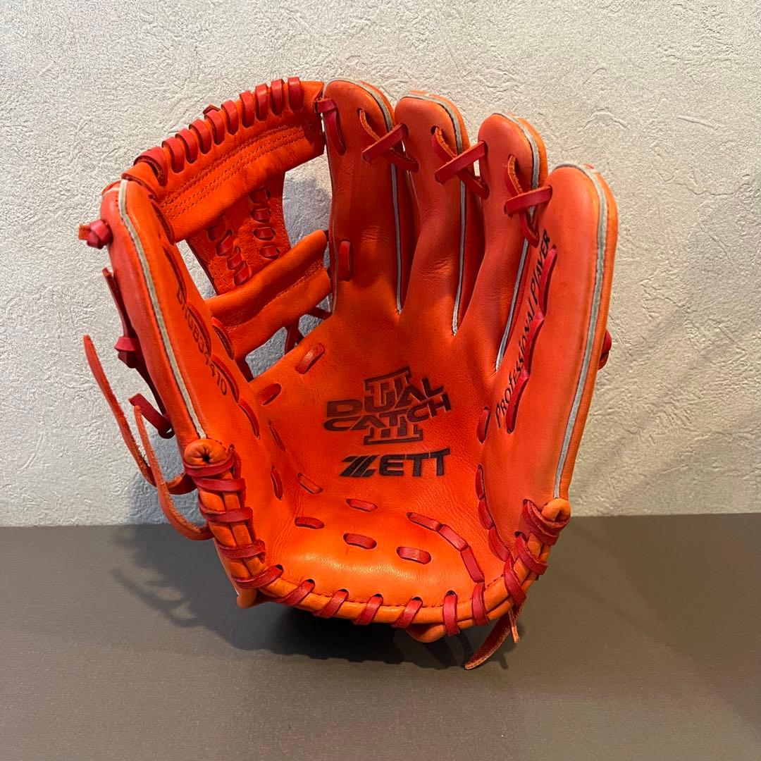 【美品】ZETT DUAL CATCH BRGB34410 オレンジ