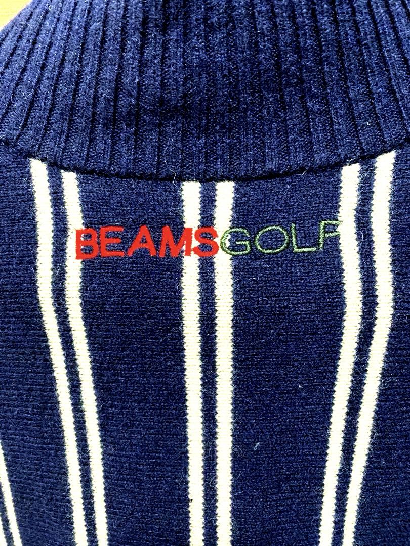 ビームスゴルフ　BEAMS GOLF ニット ジップジャケット　ウール100%