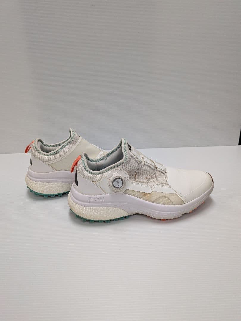 adidas ゴルフシューズ ホワイト 25cm トラクションソール