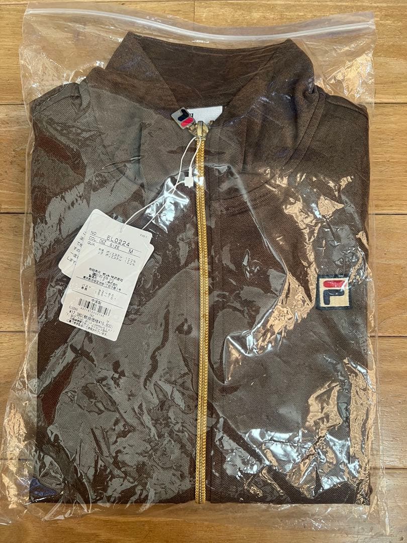 新品未使用 フィラ FILA テニスウェア トラックジャケット M ブラウン