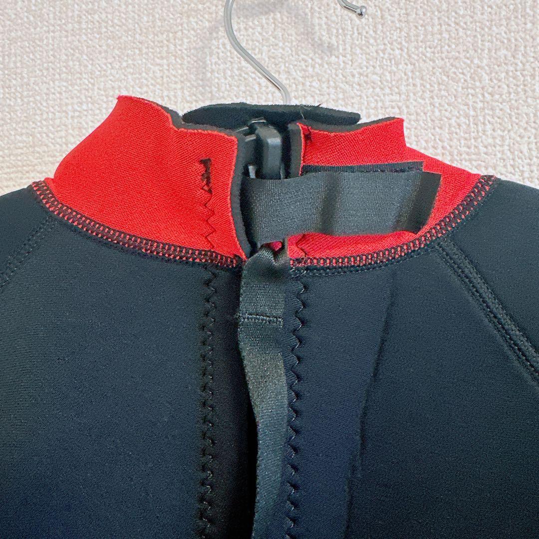 ウェットスーツ　ショート スプリング　3XL 黒×赤　半袖　FLEXEL
