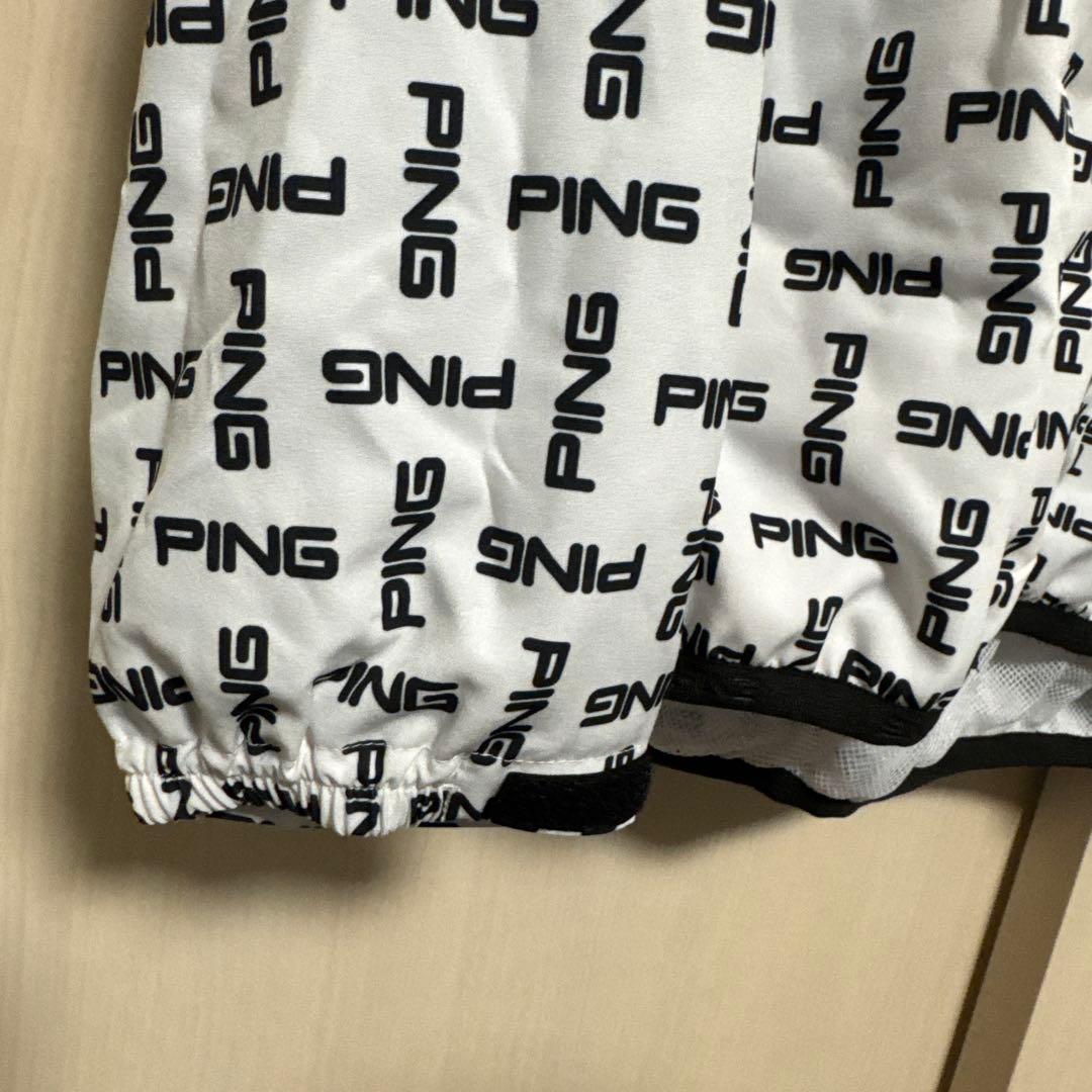 PING ロゴプリント ジャケット ホワイト