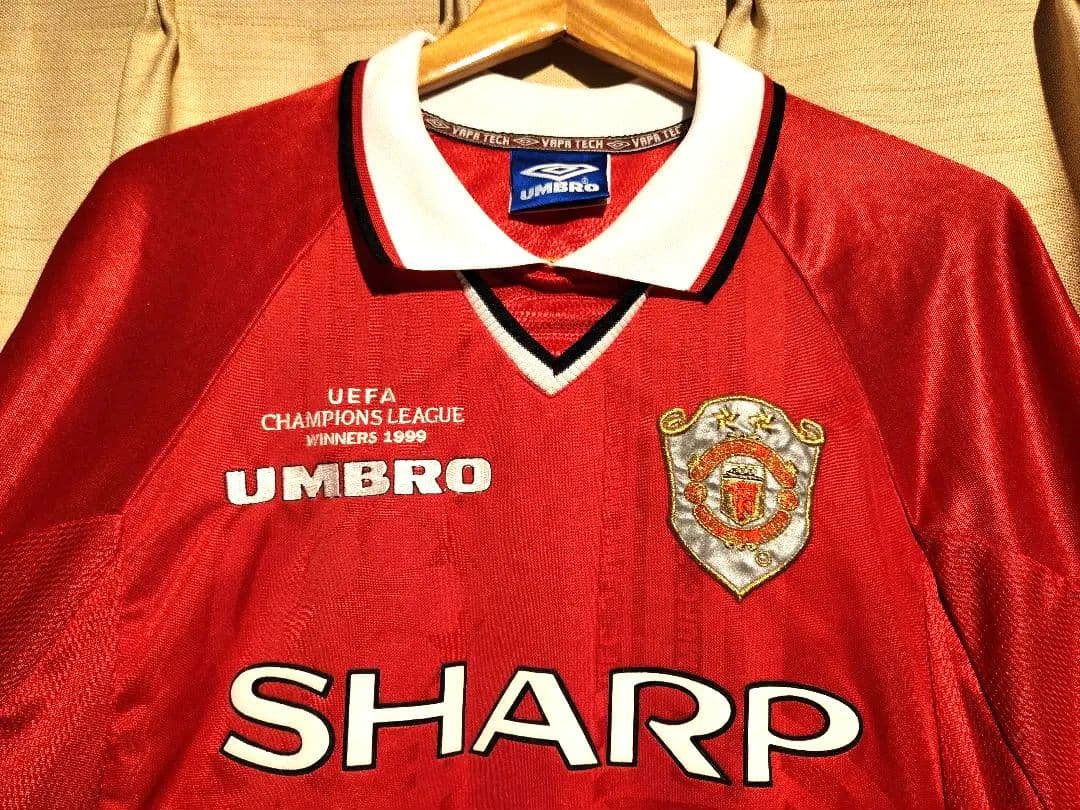 マンチェスターユナイテッド　チャンピオンズリーグ優勝記念1999ユニフォーム半袖