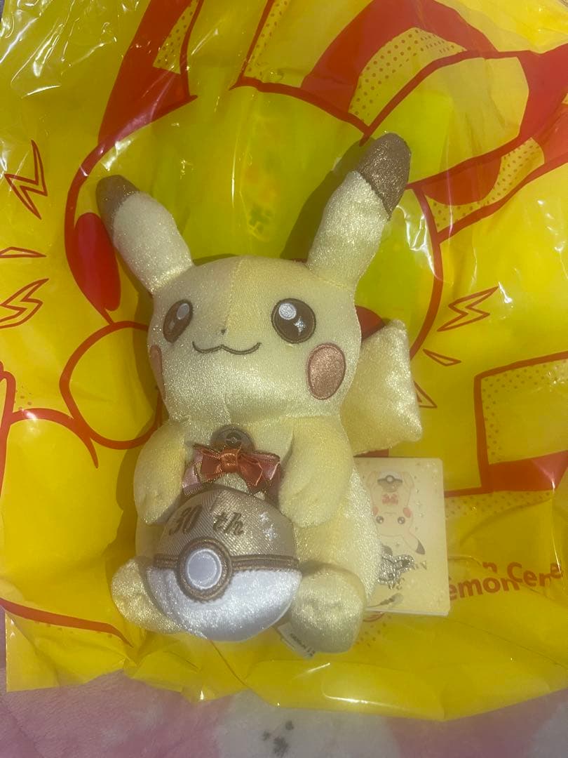 ポケモンセンター　30周年記念ぬいぐるみ ぬいぐるみ　ピカピカ！ピカチュウ