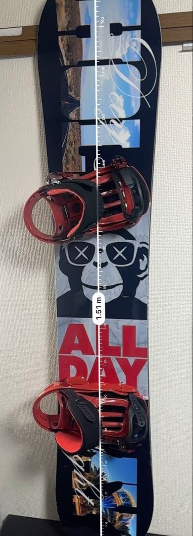 HOLIDAY スノーボード SALOMONバインディング　バートン25.5