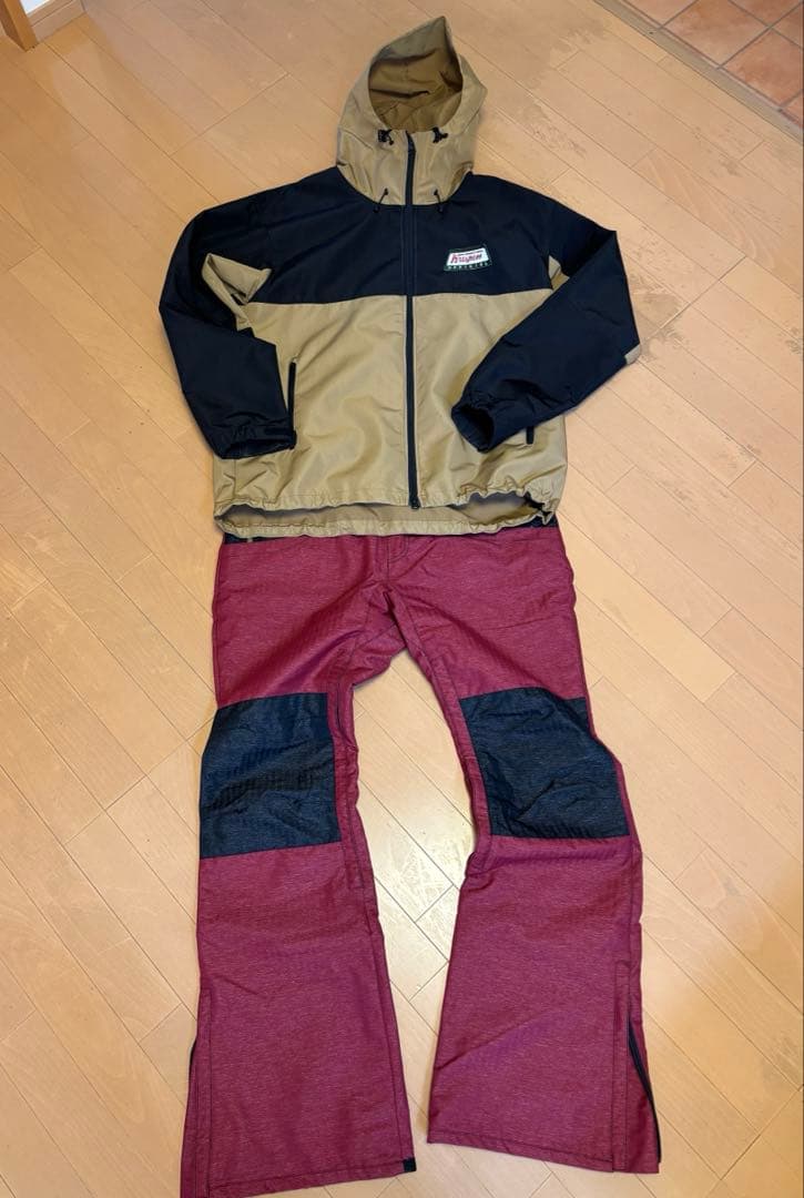 krispinofficial撥水パーカー×ACCビブパンツ上下セット