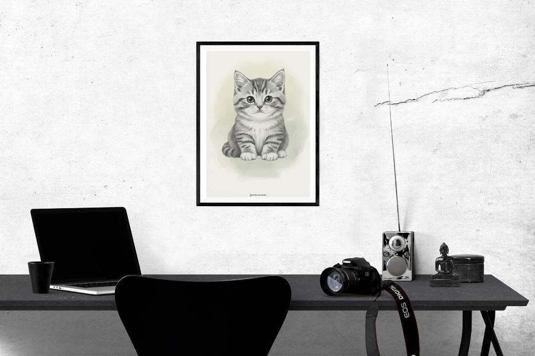 【SALE】ANIMALLS 猫系アートポスター（大型A2サイズ）約60cm