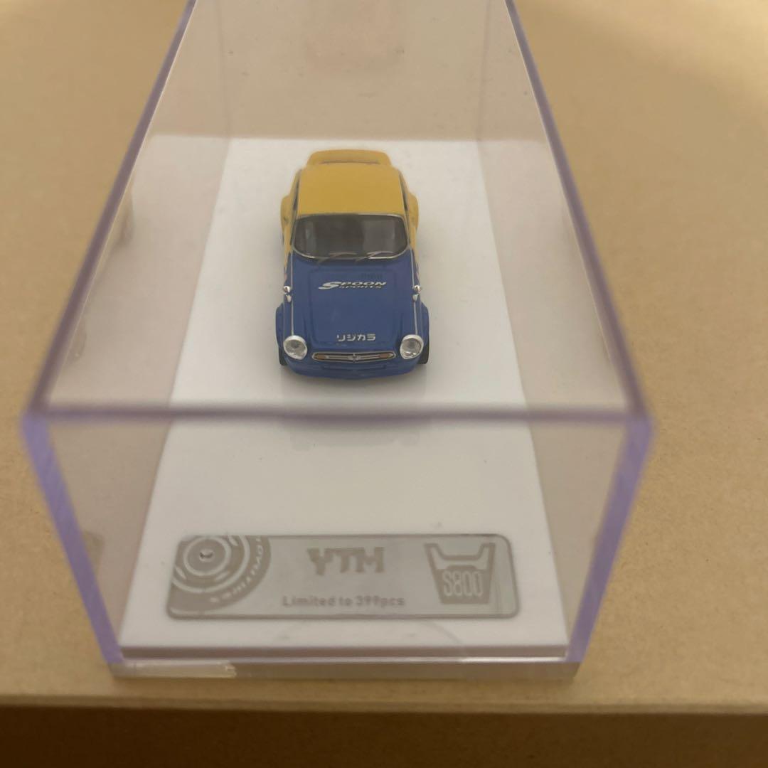 YTM 1/64 ホンダS800 イエロー/ブルー　spoonカラー