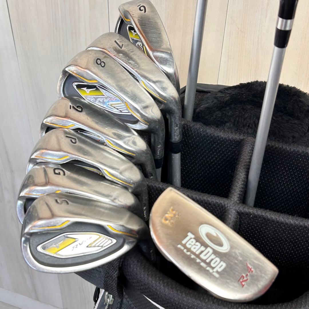 【メンズ右】ミズノ RV03 メンズゴルフセット 初心者セット mizuno