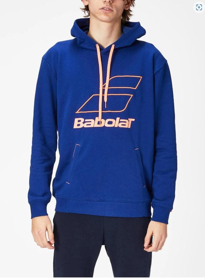 BABOLAT（バボラ）Big Logo フードパーカー（EU:M）Navy