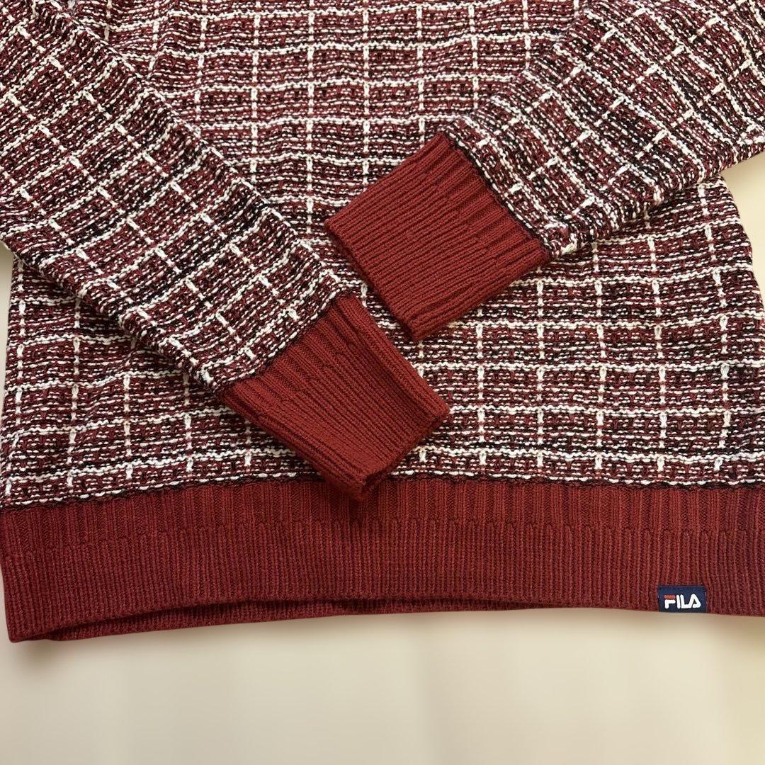 FILA GOLFレディス 丸首ニット 長袖 セットアップ