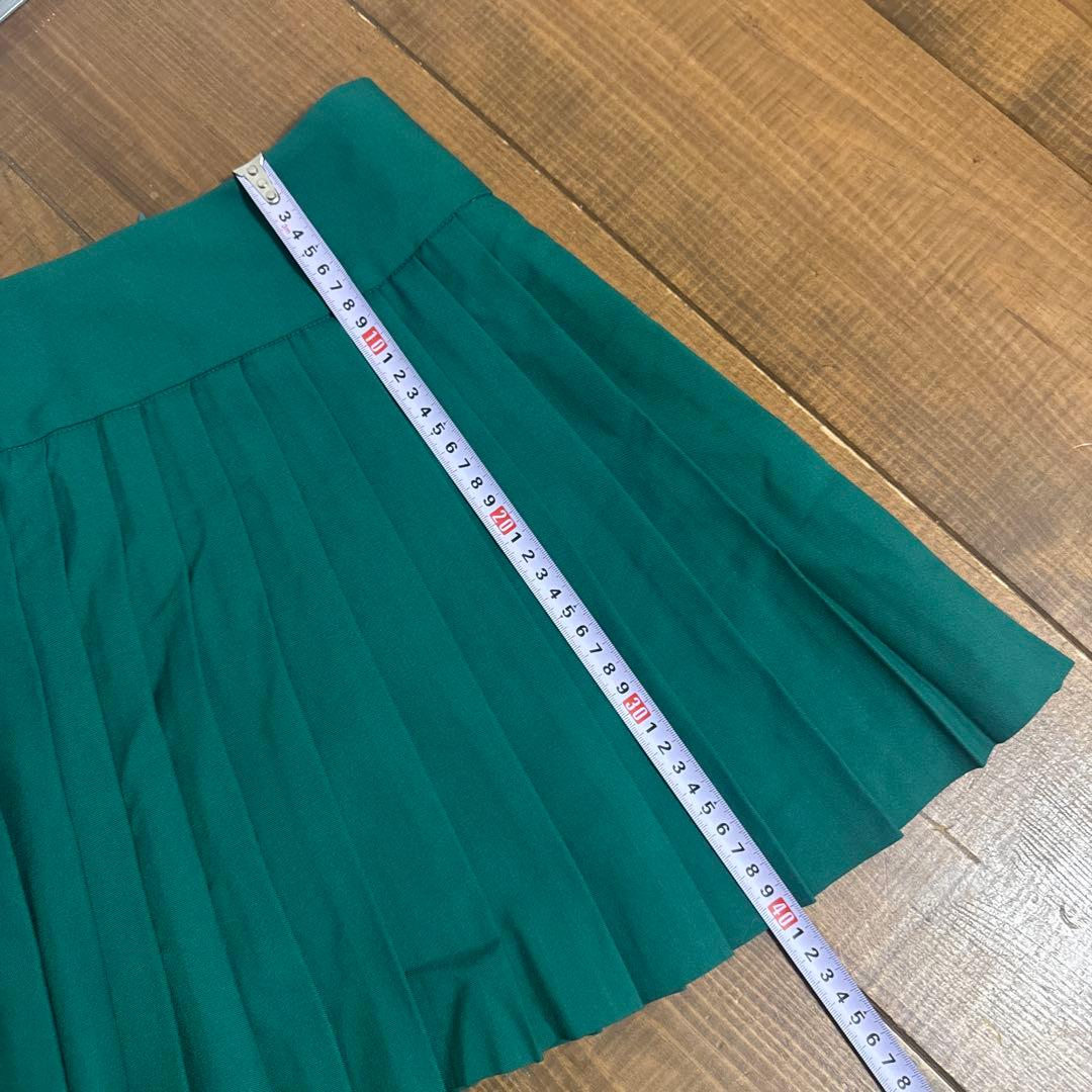 美品　マルボン　プリーツスカート　69 Lサイズ　グリーン
