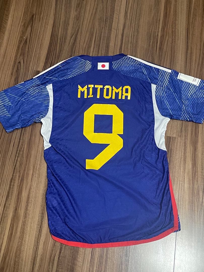 サッカー日本代表　オーセンティックユニフォーム　三笘薫　Lサイズ　背番号9