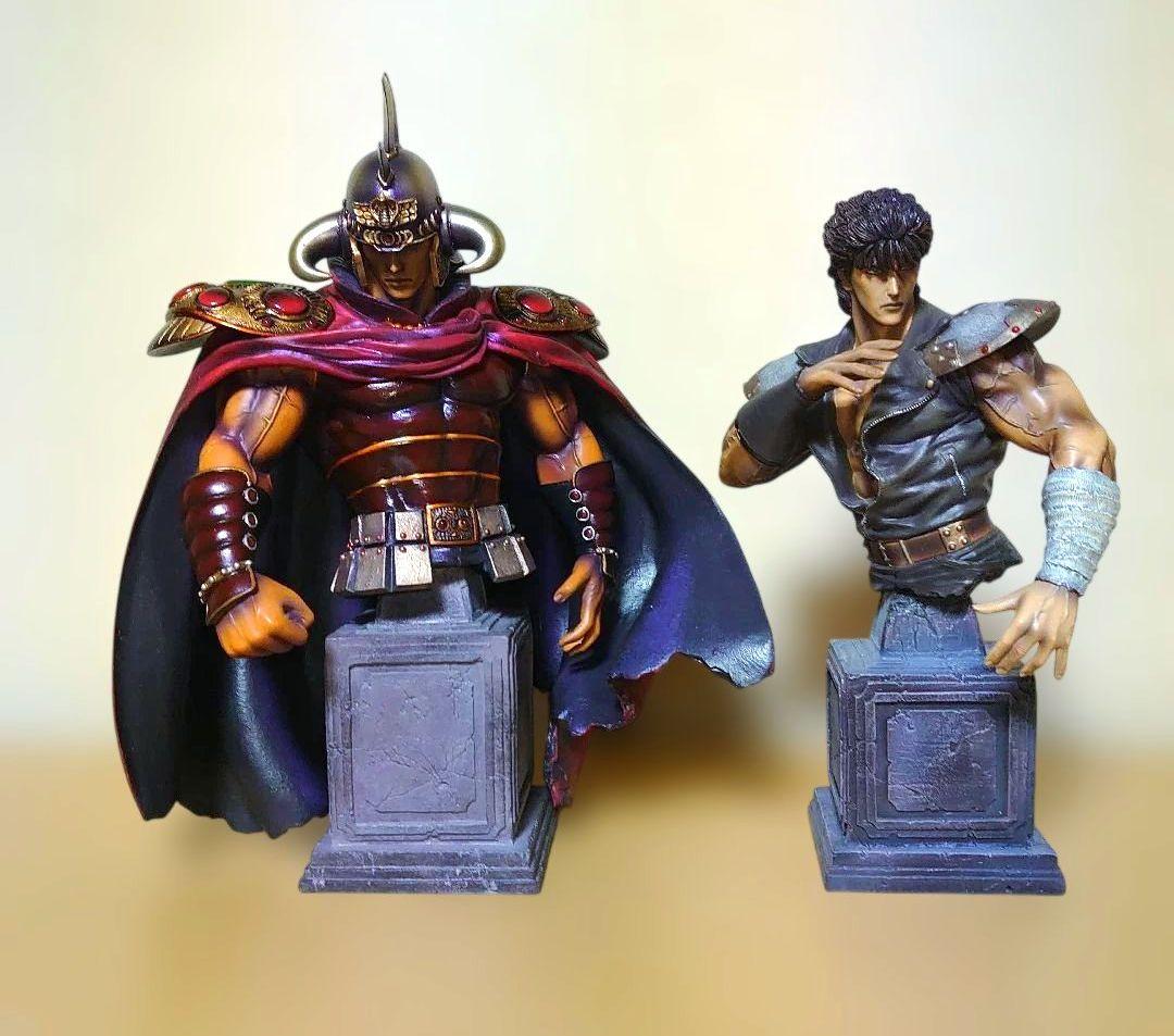 海洋堂 北斗の拳 ラオウ ケンシロウ 1/6 胸像 フィギュア