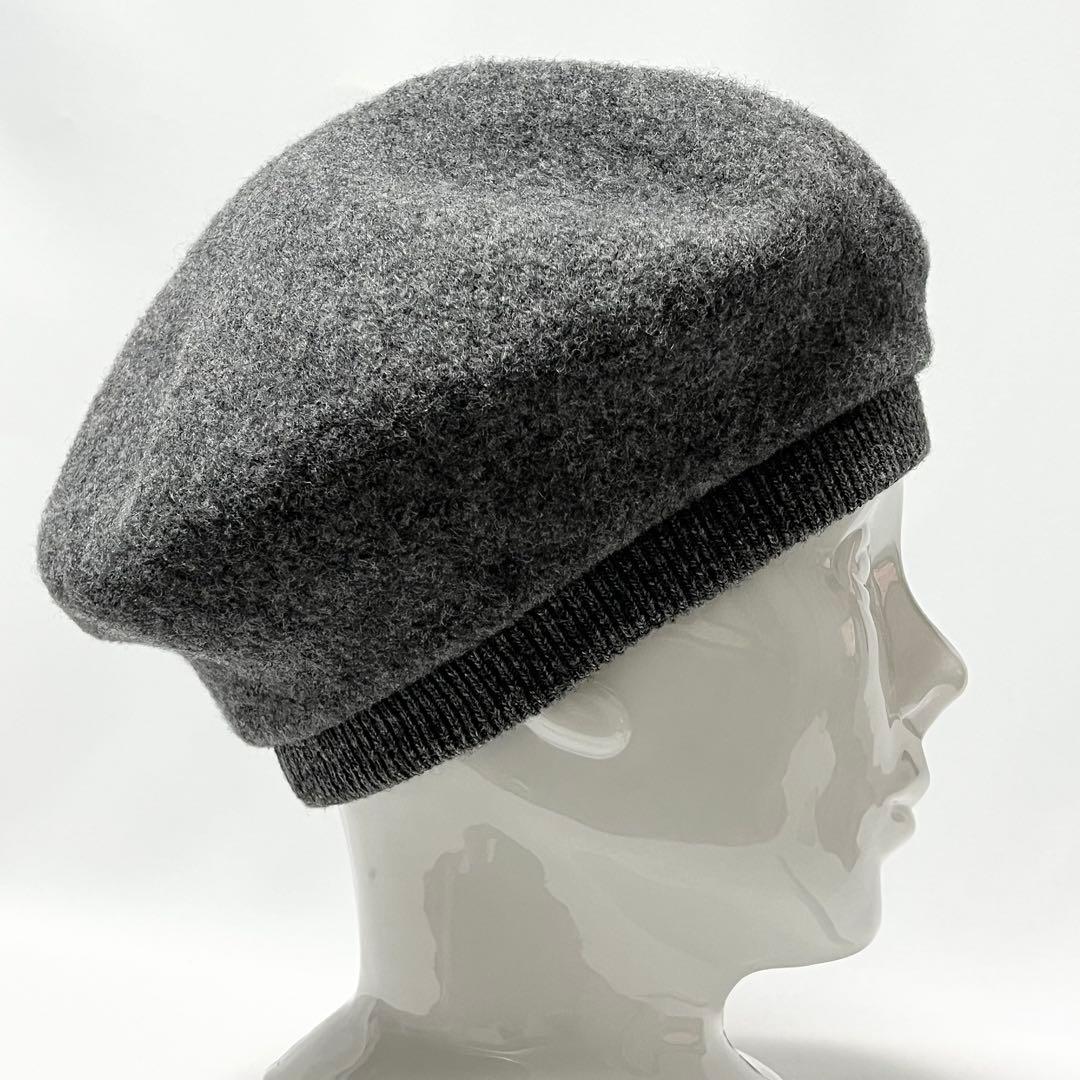【新品】BEAMS GOLF 日本製ワンポイント刺繍ロゴ ウールハンチングベレー