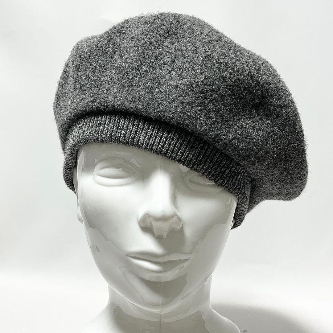 【新品】BEAMS GOLF 日本製ワンポイント刺繍ロゴ ウールハンチングベレー
