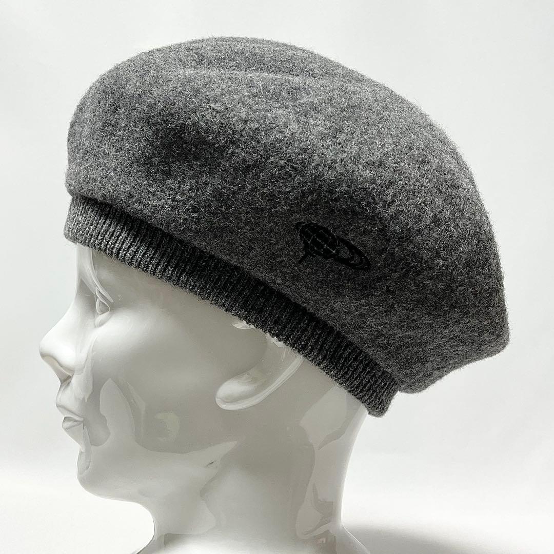 【新品】BEAMS GOLF 日本製ワンポイント刺繍ロゴ ウールハンチングベレー