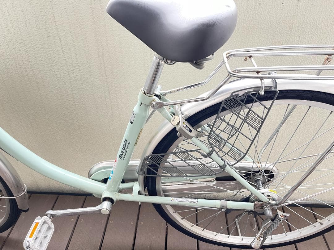 マルイシ シティサイクルhappy life26インチ　ミントグリーン　引取専用