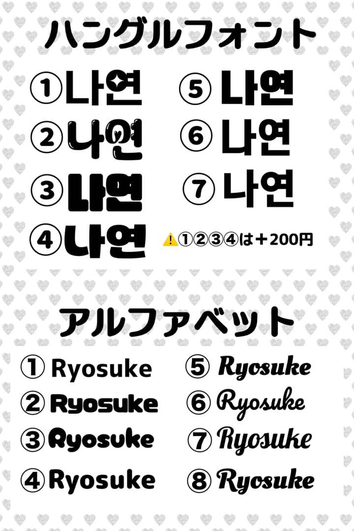 h様　うちわ　文字　オーダー　パネル　ネームボード　ハングル
