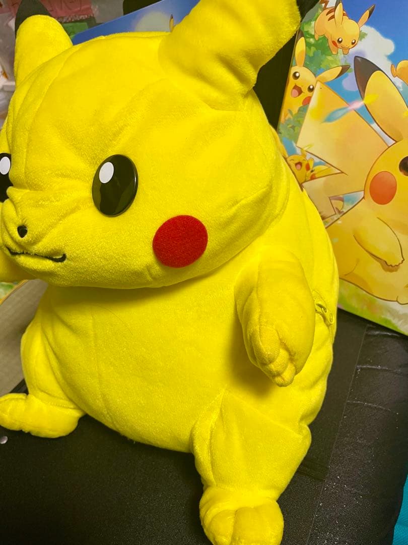 【超貴重】ピカチュウ レトロ 当時物 ぬいぐるみ モンスターポール 明治 激レア