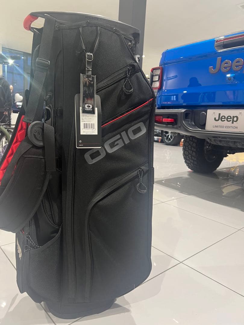 Jeep OGIO ゴルフバッグ・キャディバッグ 黒/赤