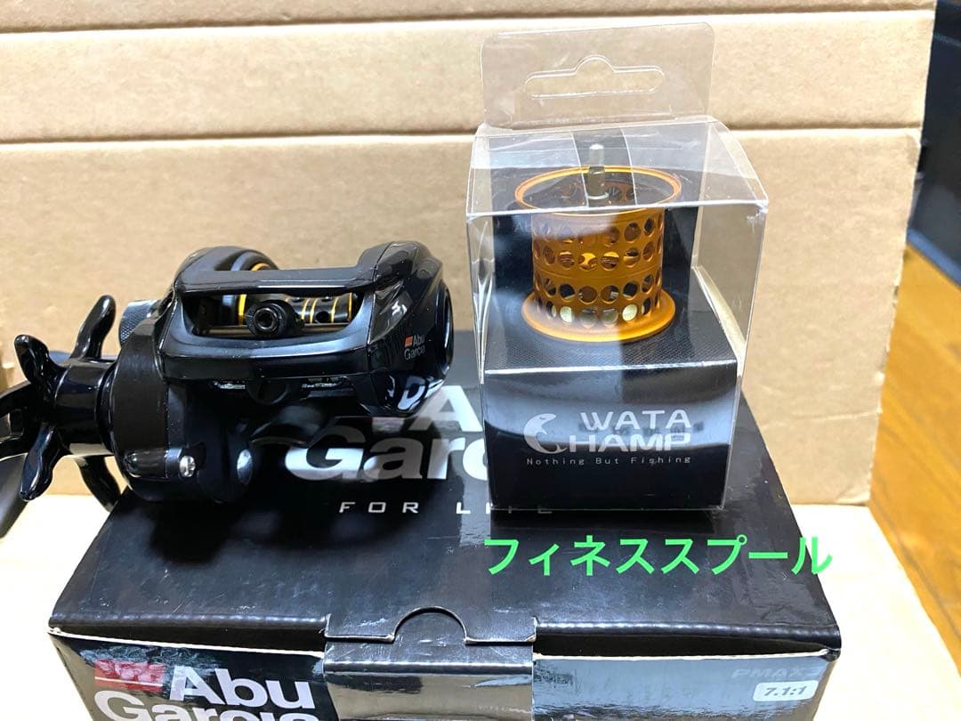 値下げ‼️美品‼️機関良好‼️フィネス用浅溝スプール付き‼️アブガルシア プロマックス3