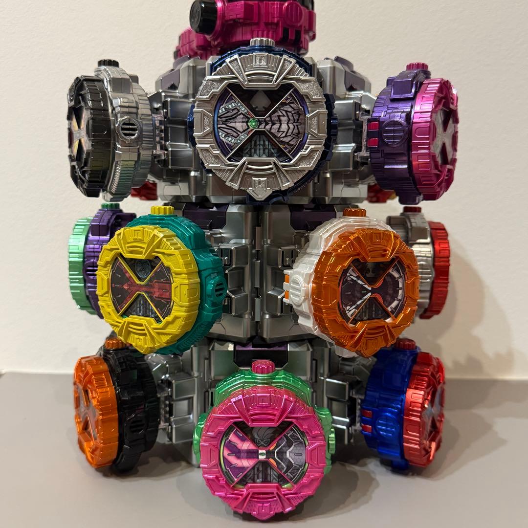 DXライドウォッチ19個+ダイザー 劇中プロップ風塗装 竜頭発光・大音量化