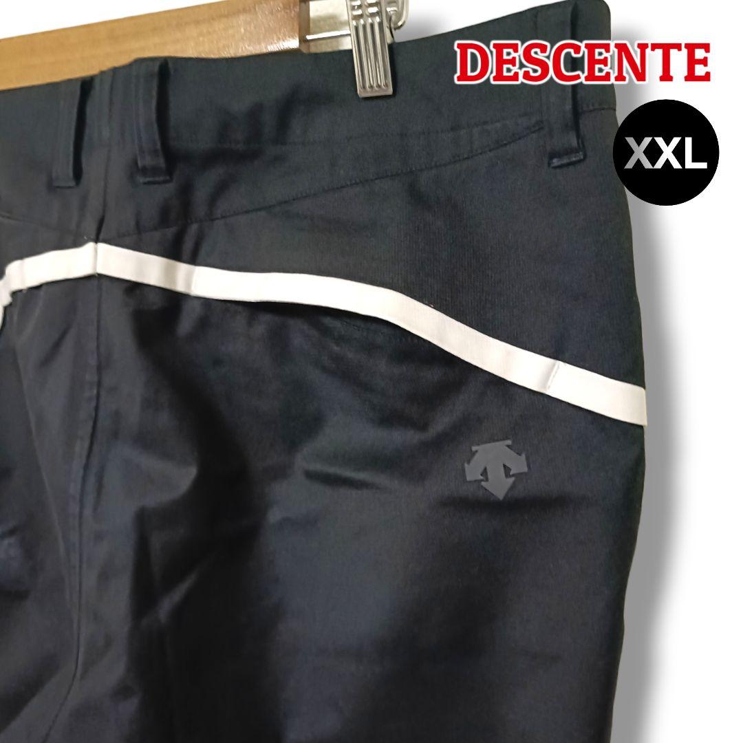 【大人の後ろ姿】DESCENTEデサント パンツ XXL ブラック メンズゴルフ