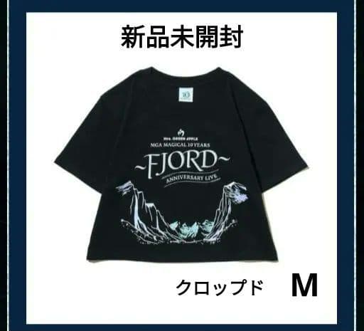 ミセス　フィヨルド　ロゴTシャツ　ブラック　 クロップド　レディース