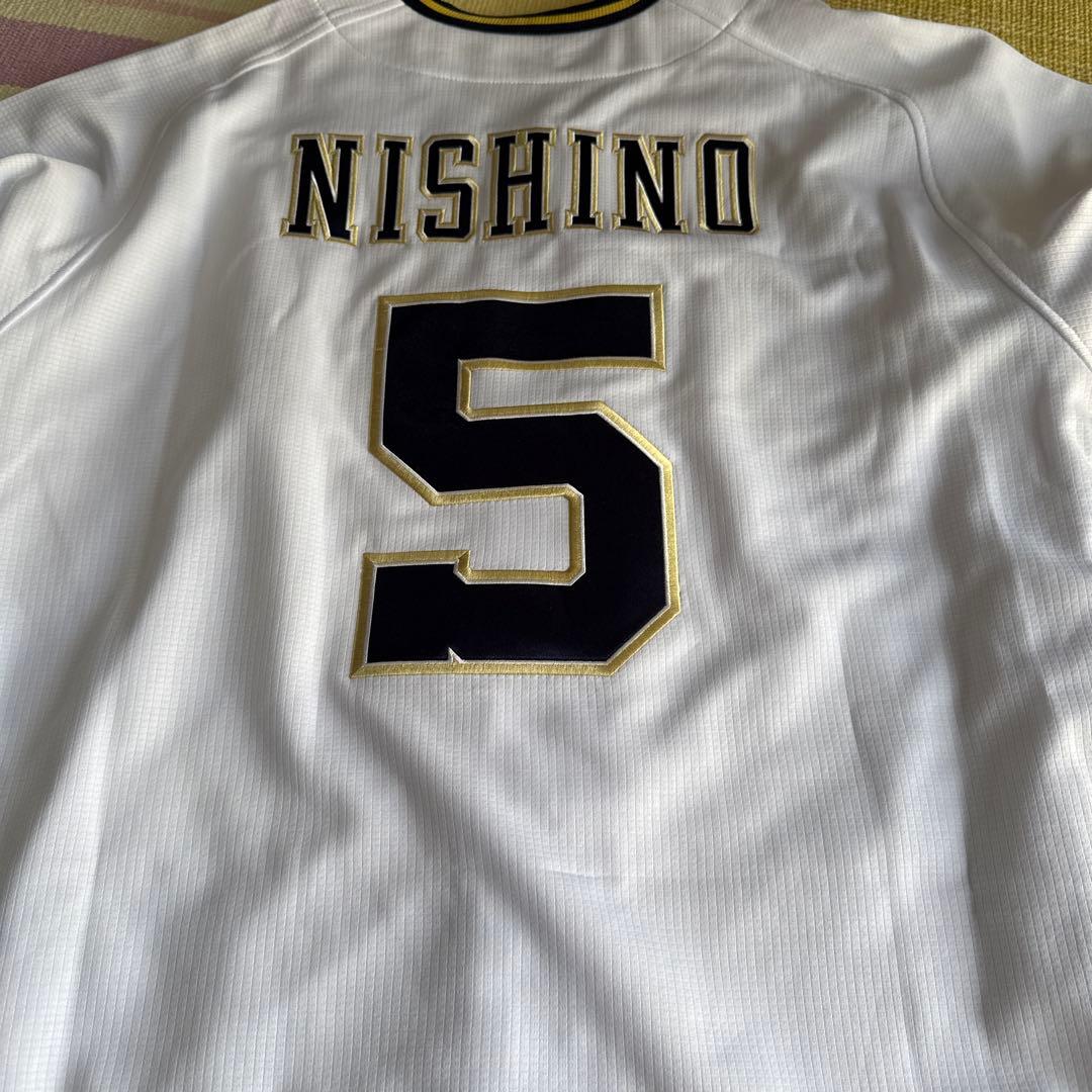 オリックスバファローズ　西野真弘選手 ホームユニフォーム　Lサイズ