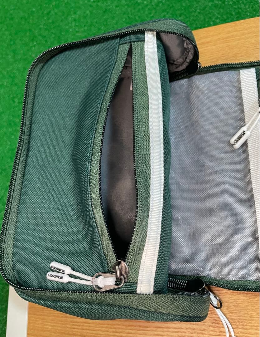 【訳あり未使用品】BEAMS GOLF ユーティリティオーガナイザー（グリーン）