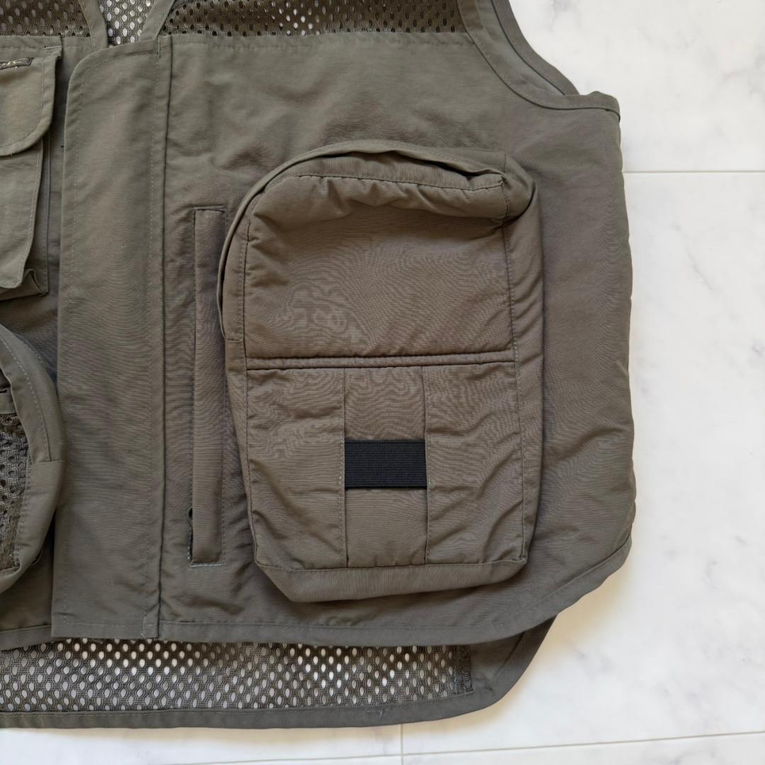 FOXFIRE メッシュ　フィッシングベストカーキグリーン L